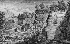 Steinbruch des Heilbronner Sandsteins um 1835